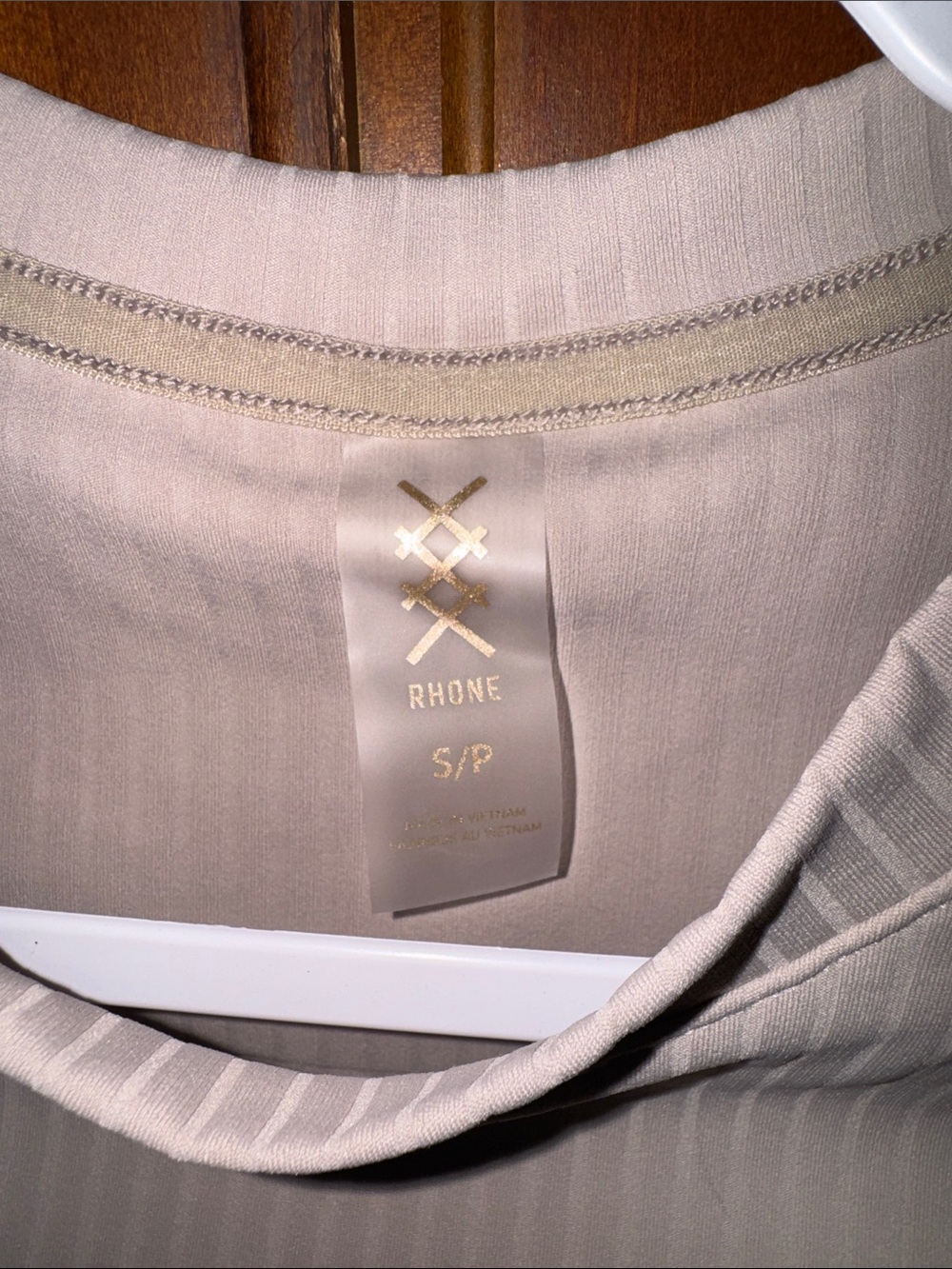 Rhone NWT Modern Ribbed Tee Short sleeve in Taupe. - Picture 5 of 10